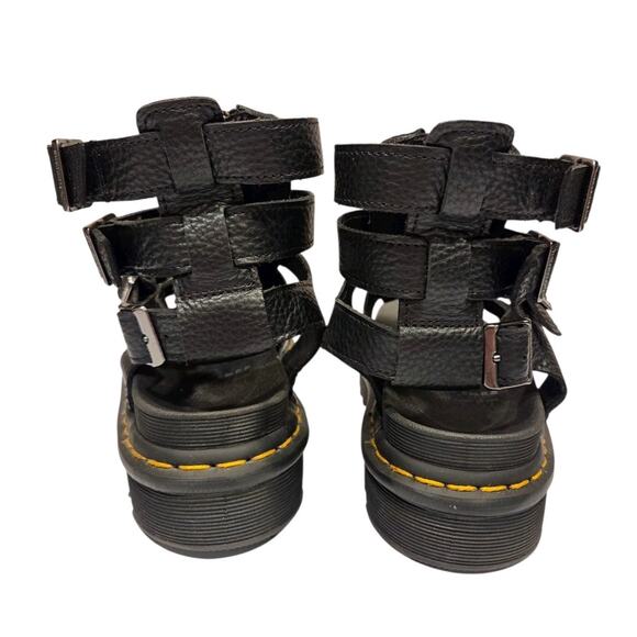 Free People Dr. Martens Olson Zipped Leather Strap Sandals Gladiator | 8 EUC - Picture 8 of 13
